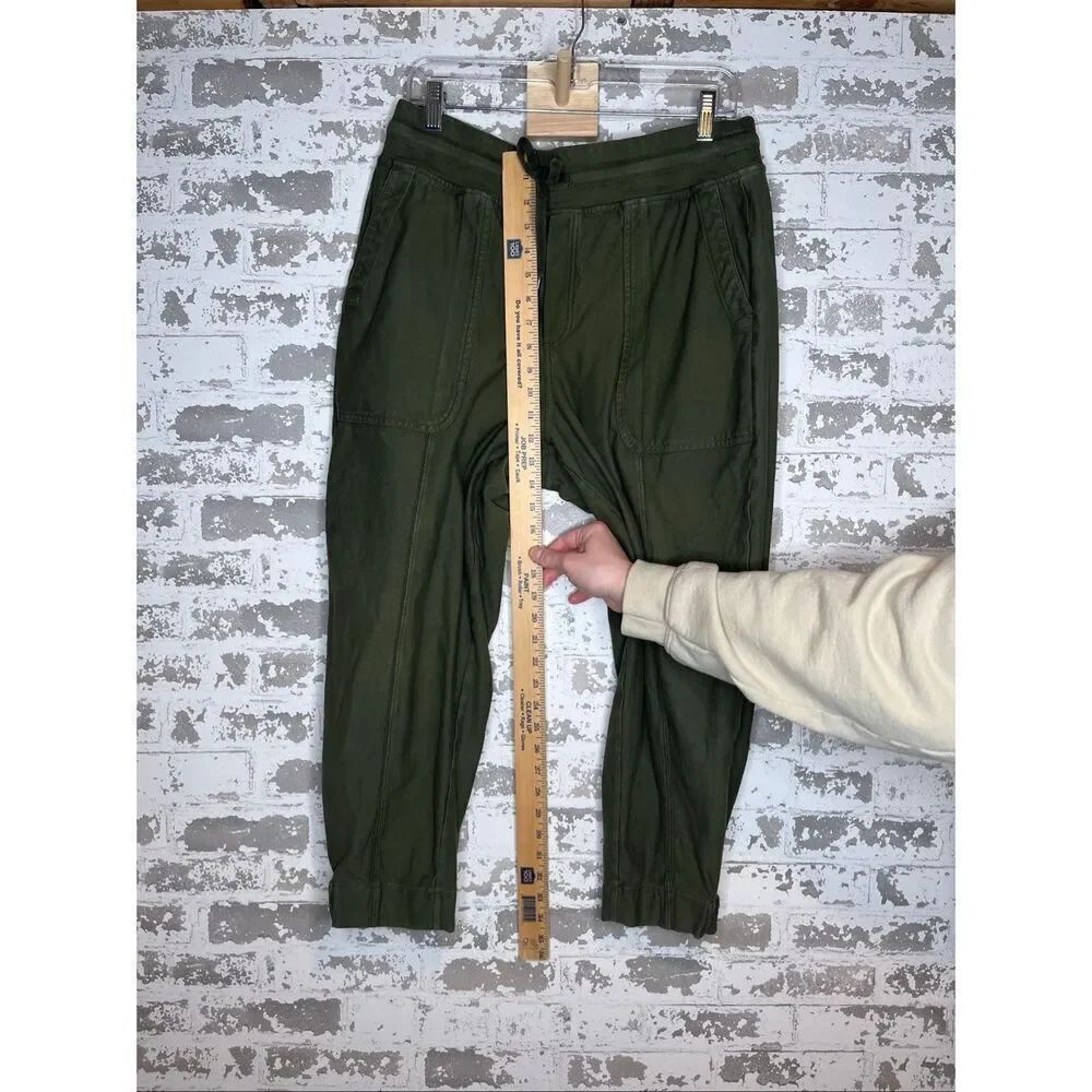 Athleta | women olive green joggers cotton blend - Picture 4 of 10